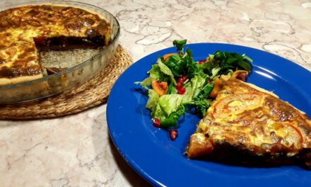 Quiche de Cogumelos, Presunto e Espinafres